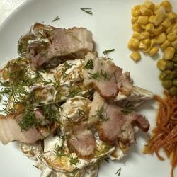 Картопля з беконом